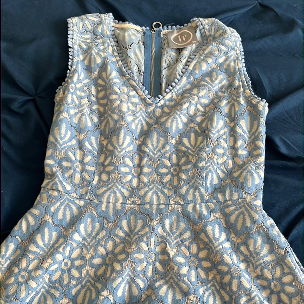 Bought in Charleston botique, blue lace dress